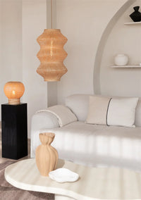 Good&Mojo Hanglamp Barbados bamboe/3-bol ø40xh.67cm naturel, XL