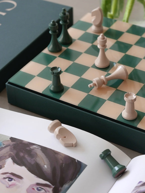 Printworks Spel Classic Schaakspel groen