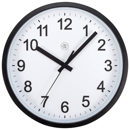 NeXtime Wandklok 25,5 cm - Stil - Kunststof - "Robuust"