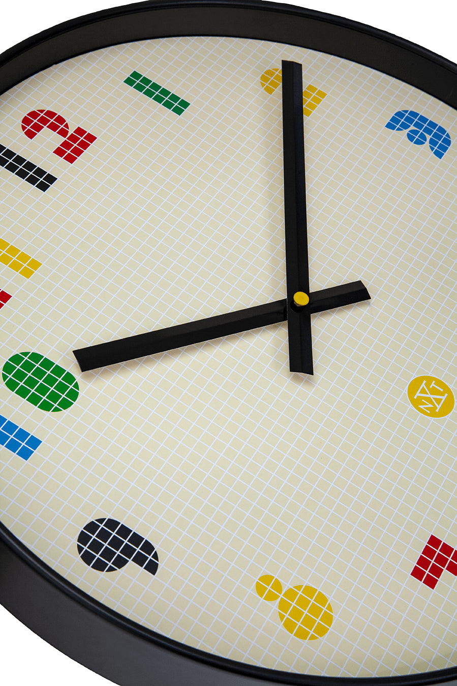 NeXtime Wandklok 35 cm - Stil - Zwart/Multikleurig - ABS - nXt 'Bit'