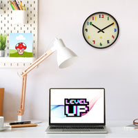 NeXtime Wandklok 35 cm - Stil - Zwart/Multikleurig - ABS - nXt 'Bit'