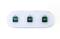 NeXtime Wandklok - 50 x 18,6 x 3,6 cm - glas - wereldklok - 'Mondial'