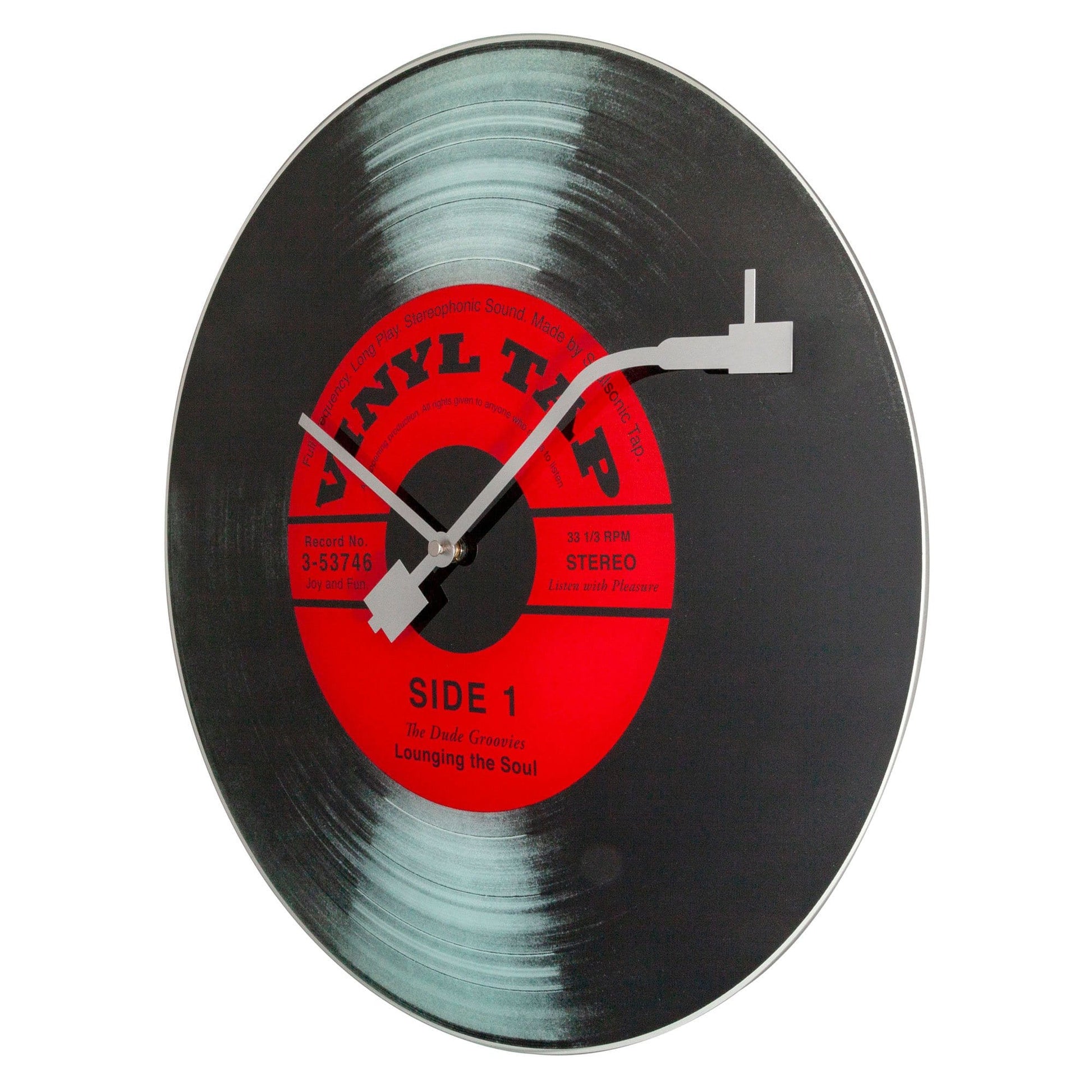 NeXtime Wandklok - 43 cm - Glas - 'Vinyl Tap'