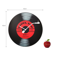 NeXtime Wandklok - 43 cm - Glas - 'Vinyl Tap'
