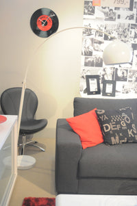 NeXtime Wandklok - 43 cm - Glas - 'Vinyl Tap'