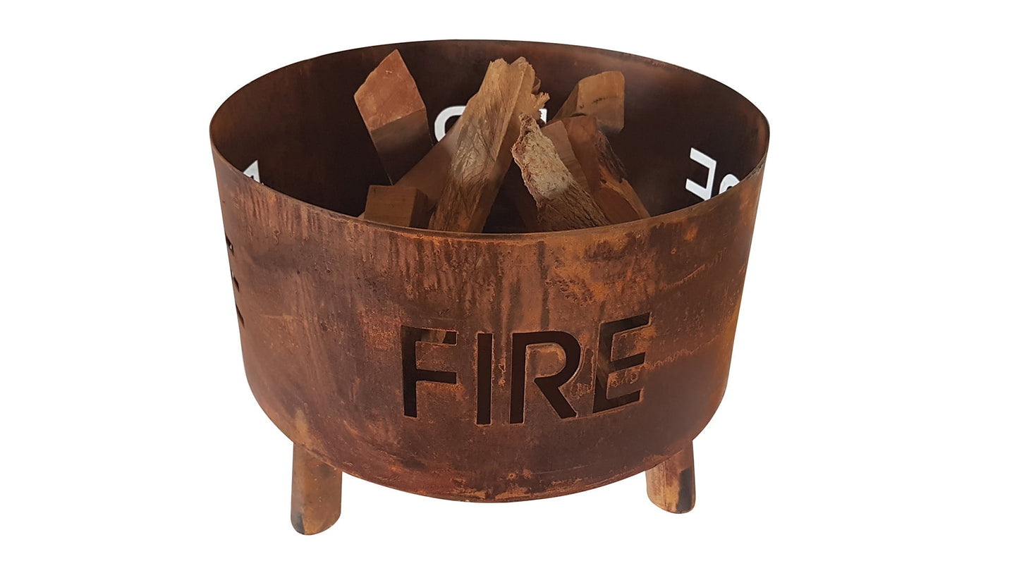 RedFire Fulla Fire Pit Handmade Rust
