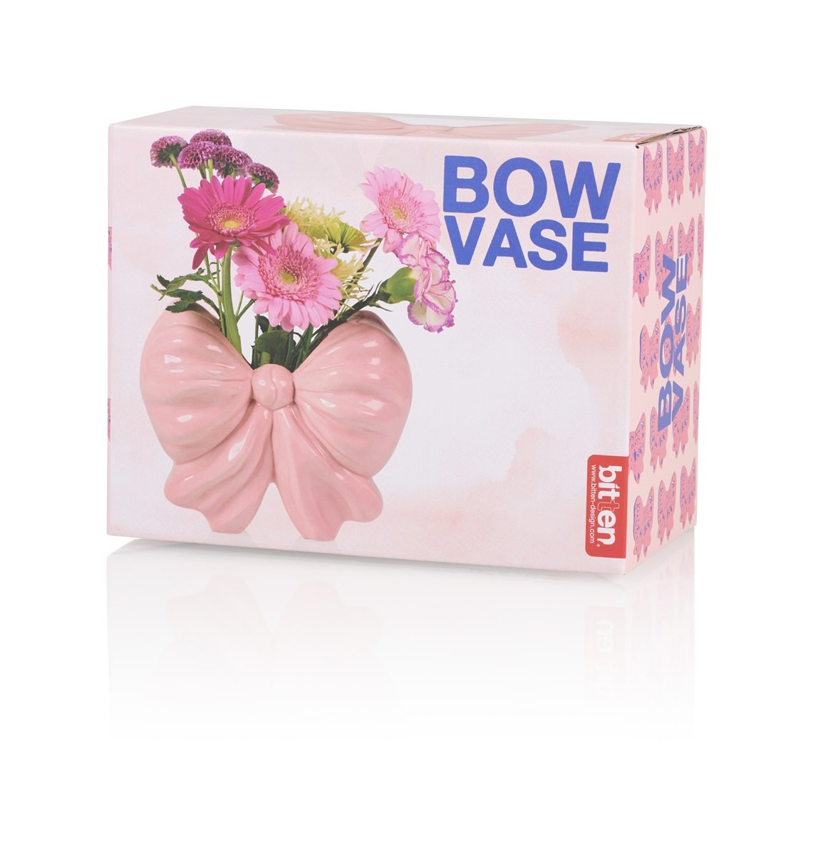 Bitten Design Schleifenvase rosa Schleifenvase
