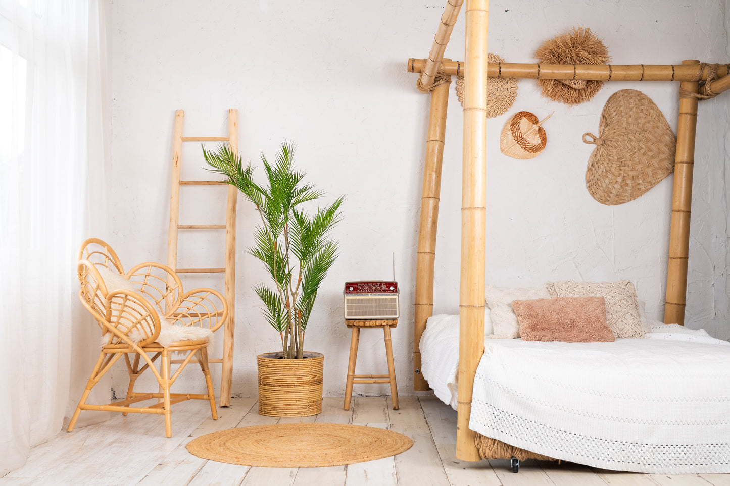 Neverleafs Tropische arecapalm kunstplant 140 cm