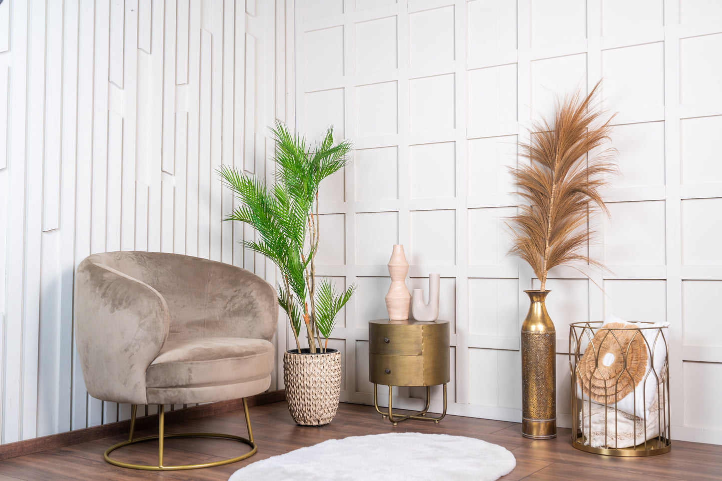 Neverleafs Tropische arecapalm kunstplant 140 cm