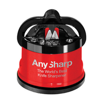 AnySharp Messenslijper Pro Metal - Metallic rood op witte achtergrond