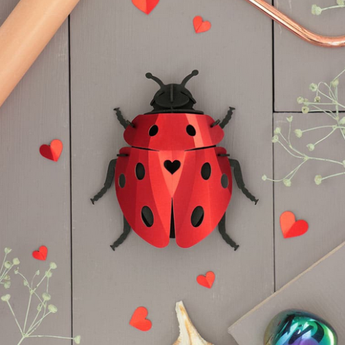 Assembli DIY Lady Lovebug Papierinsekt 