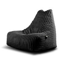 Extrem bequemer Lounge-Sitzsack B-Bag Mighty-B – mit Kordelzug – für den Innenbereich – Sturmgrau