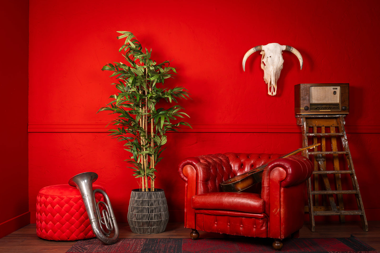 NeverLeafs Bambus-Kunstpflanze im japanischen Stil, 160 cm