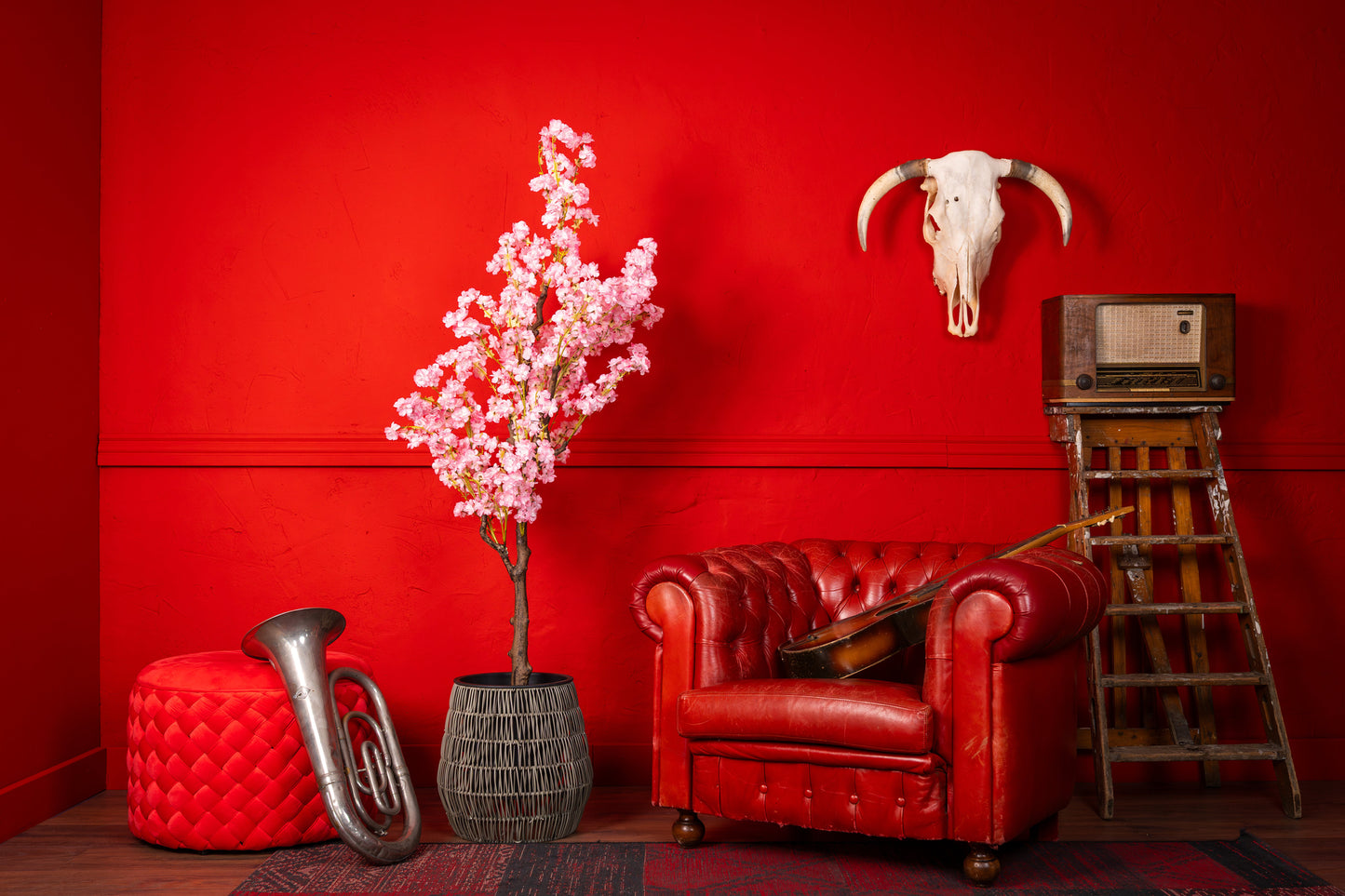 NeverLeafs 150cm Kunstbloesem Roze Deluxe