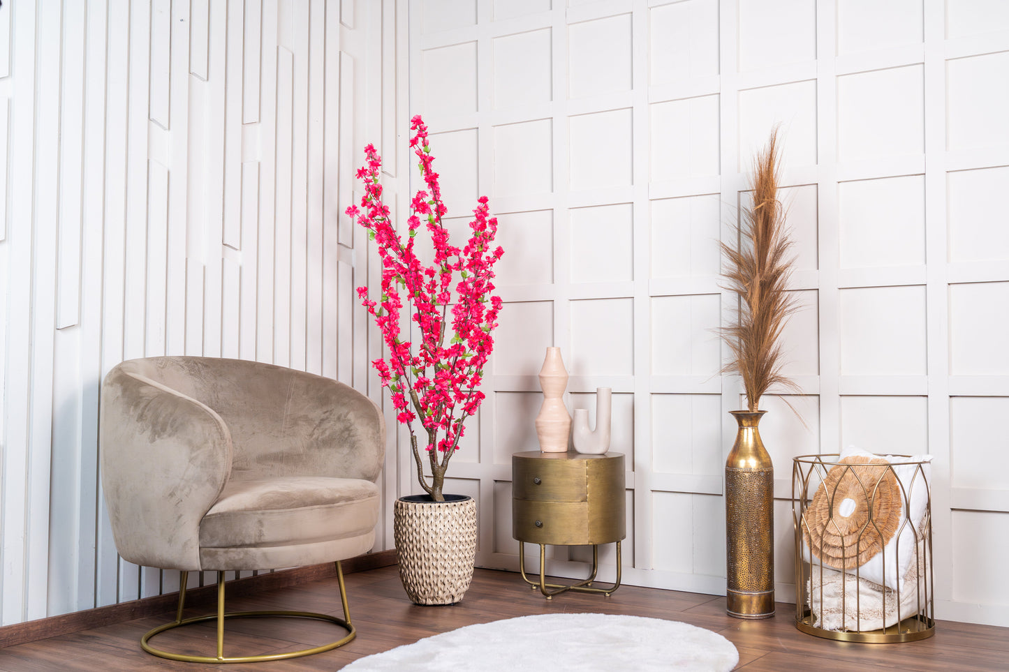 Neverleafs 150cm kunstbloesem roze