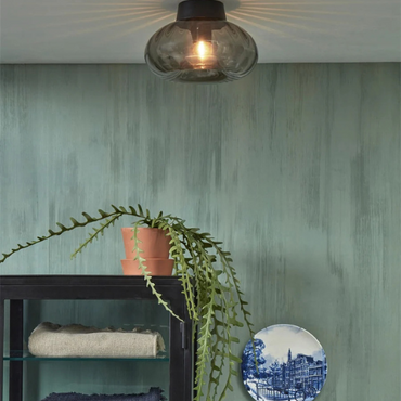 It's About Romi Ceiling lamp glass Brussels round dia.27x14cm, anthracite