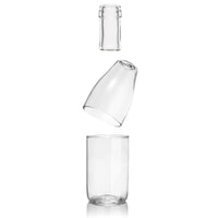 Rebottled Treble unique water glasses set of 3