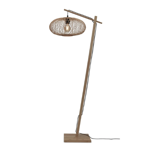 Good&Mojo Vloerlamp Cango S bamboe nat. h.150cm/kap dia.40x20cm. nat.