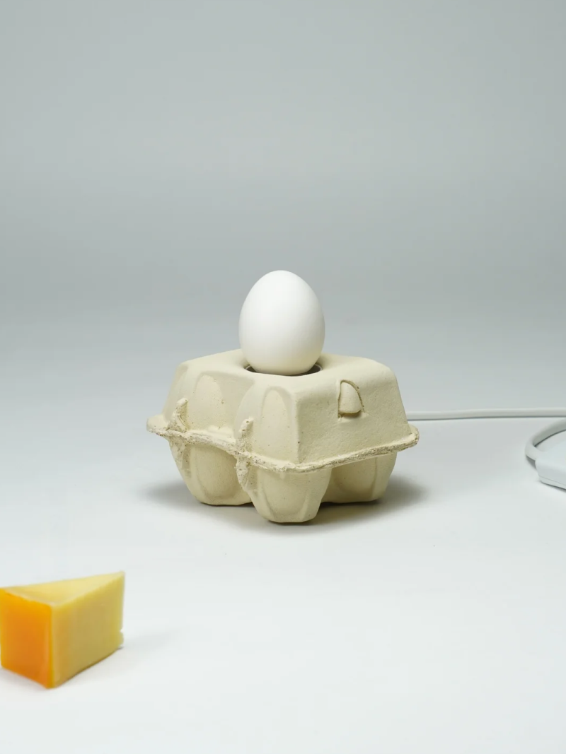 Eierkartonlampe Mais
