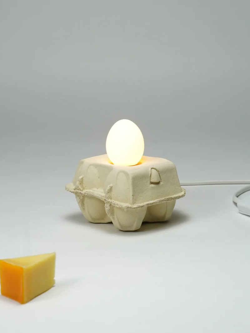 Eierkartonlampe Mais