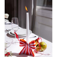 DOIY Bow Candle Holder Large - Strik Kandelaar op tafel met brandende kaars