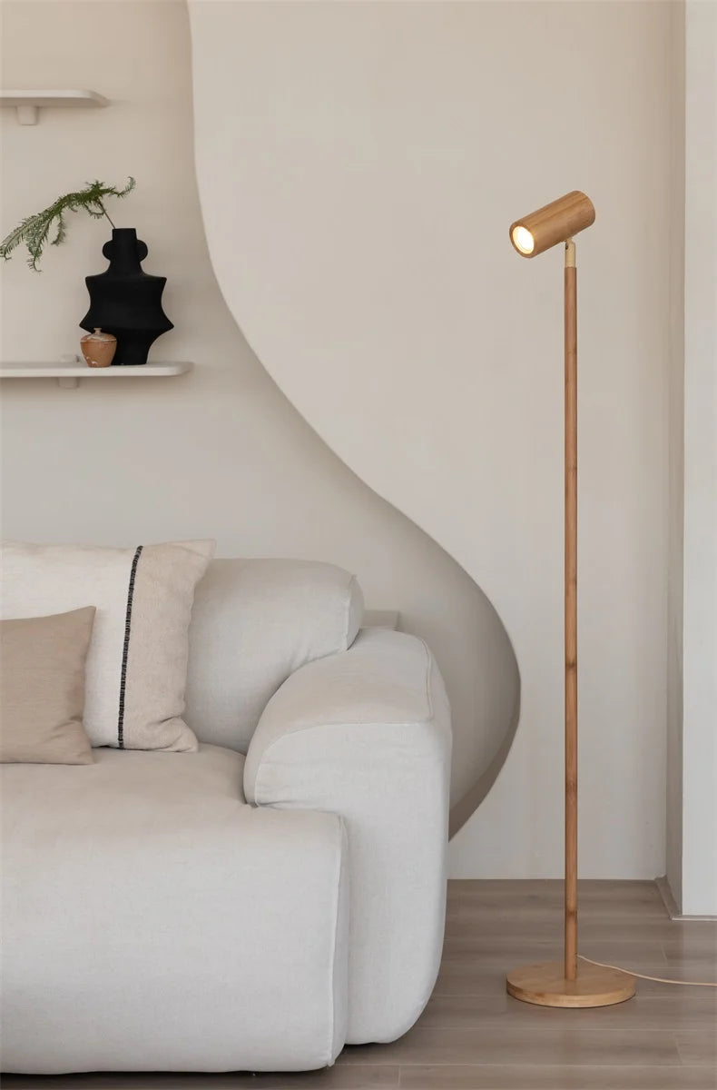 Bamboo floor lamp Java h.141cm, LED3W GU10, natural