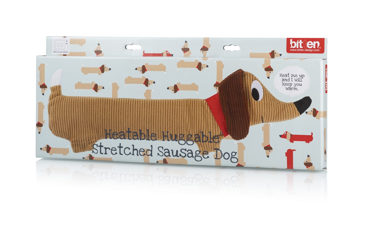 Bitten Huggable Streched Dachshund heating pad