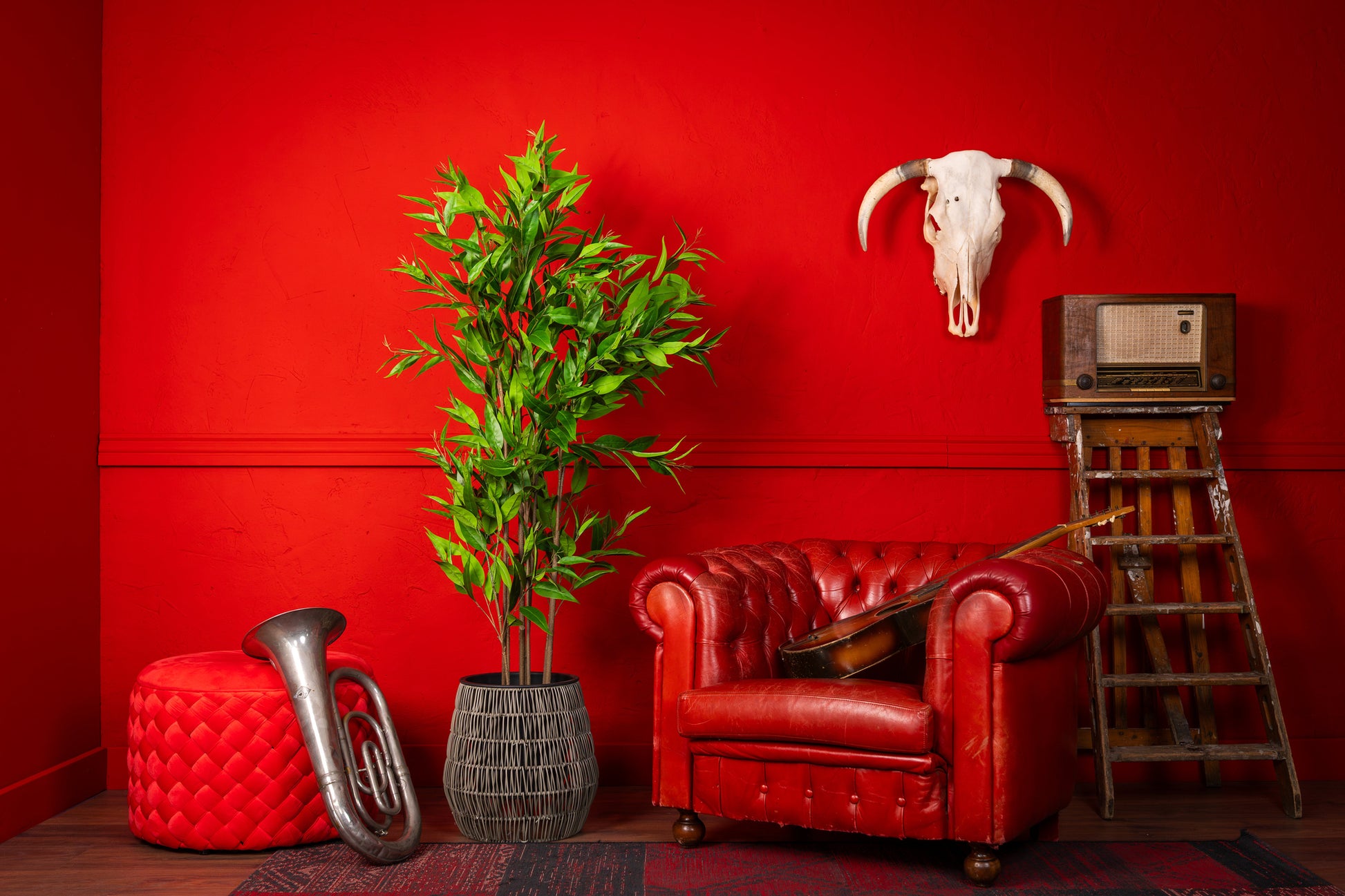 NeverLeafs Eucalyptus kunstplant Deluxe 180 cm sfeerafbeelding