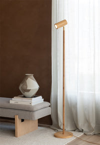 Bamboo floor lamp Java h.141cm, LED3W GU10, natural