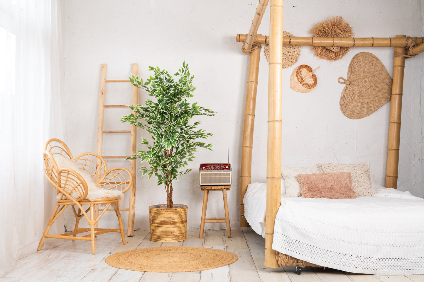 Künstlicher Ficus von Neverleafs, grün, 140 cm