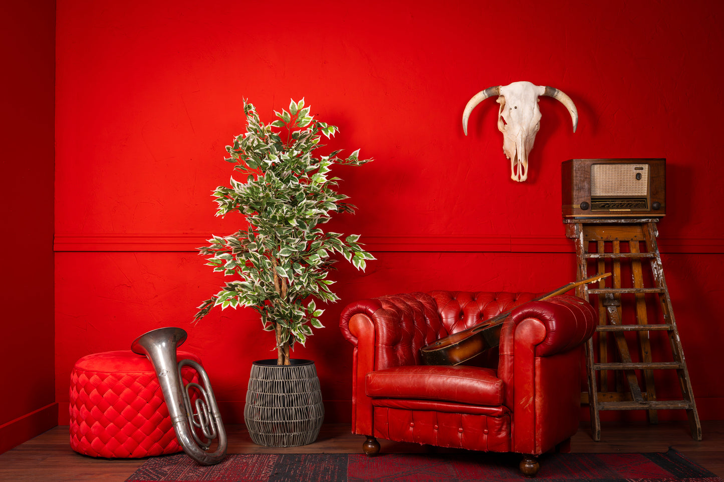 Künstlicher Ficus von Neverleafs, grün, 140 cm