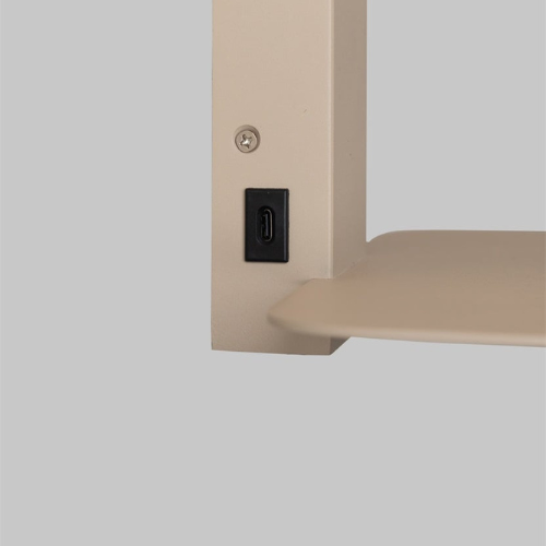 it's about RoMi Wandlamp Florence zand/kap 1815 wit