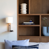 it's about RoMi Wandlamp Florence zand/kap 1815 wit