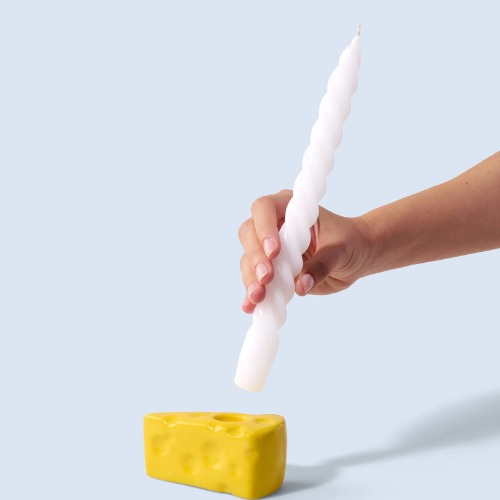 Fluid Market Kandelaar 'Kaas' met kaars