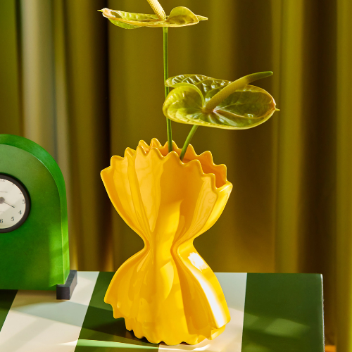 Fluid Market Vaas Farfalle Pasta met bloemen 