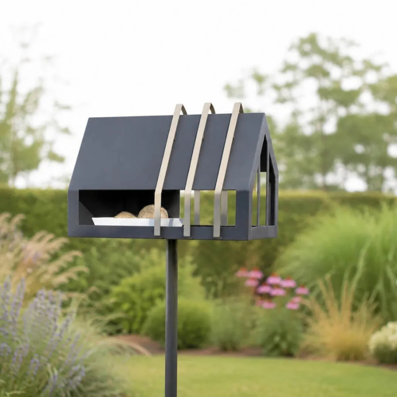 Framed feeder – Voederhuis voor kleine vogels – Donkergrijs