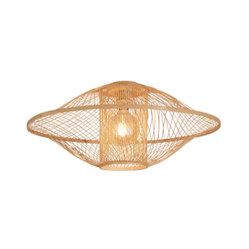 Good&amp;Mojo Maui bamboo ceiling lamp/shade ø70xh.30cm natural, L