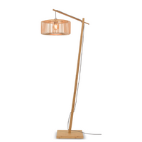 Good&Mojo Vloerlamp Bromo bamboe nat. h.176cm/kap dia.40x18cm nat. S