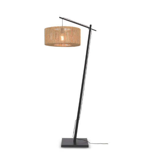 Good&Mojo Vloerlamp Iguazu bamboe/jute naturel h.176cm/kap 50x22cm naturel S