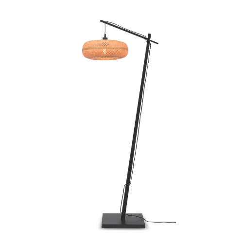 Good&Mojo Vloerlamp Palawan bamboe zw.h.176cm/kap 40x15cm naturel
