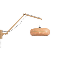 Good&Mojo Wandlamp Palawan nat./kap dia.40x15cm naturel, L