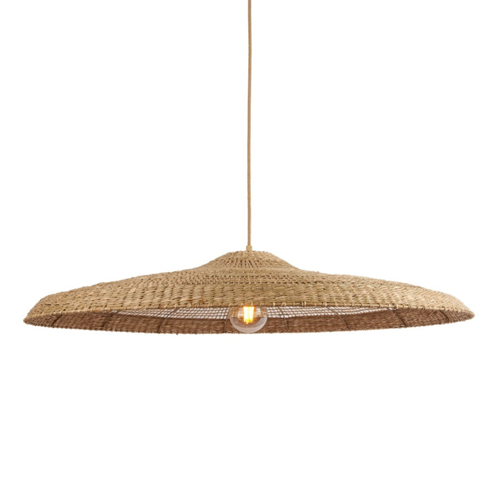 Good&Mojo hanglamp Santorini - 75x20cm - naturel - L