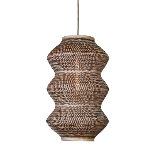 Good&Mojo Hanglamp Barbados bamboe/3-bol ø40xh.67cm naturel/bruin, XL