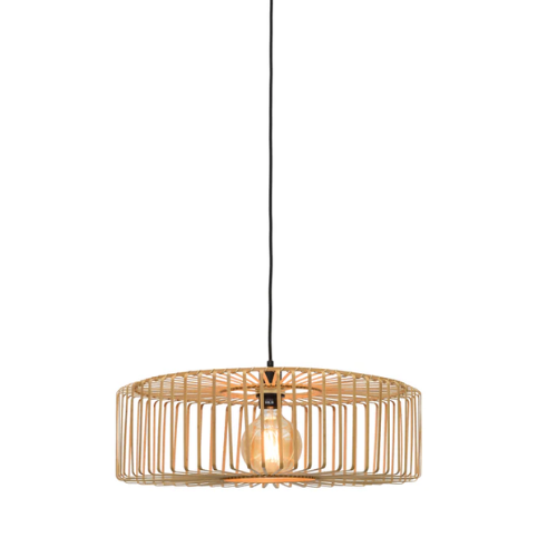 Good&Mojo Hanglamp Bromo bamboe rond dia.60x18cm naturel, L