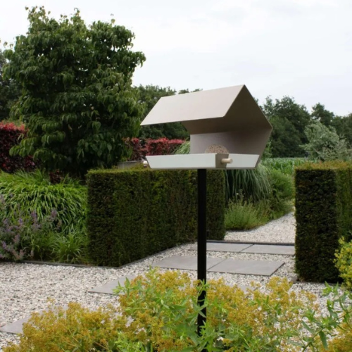 Hey! Vogelhaus auf Pfahl Offener Diamantsand