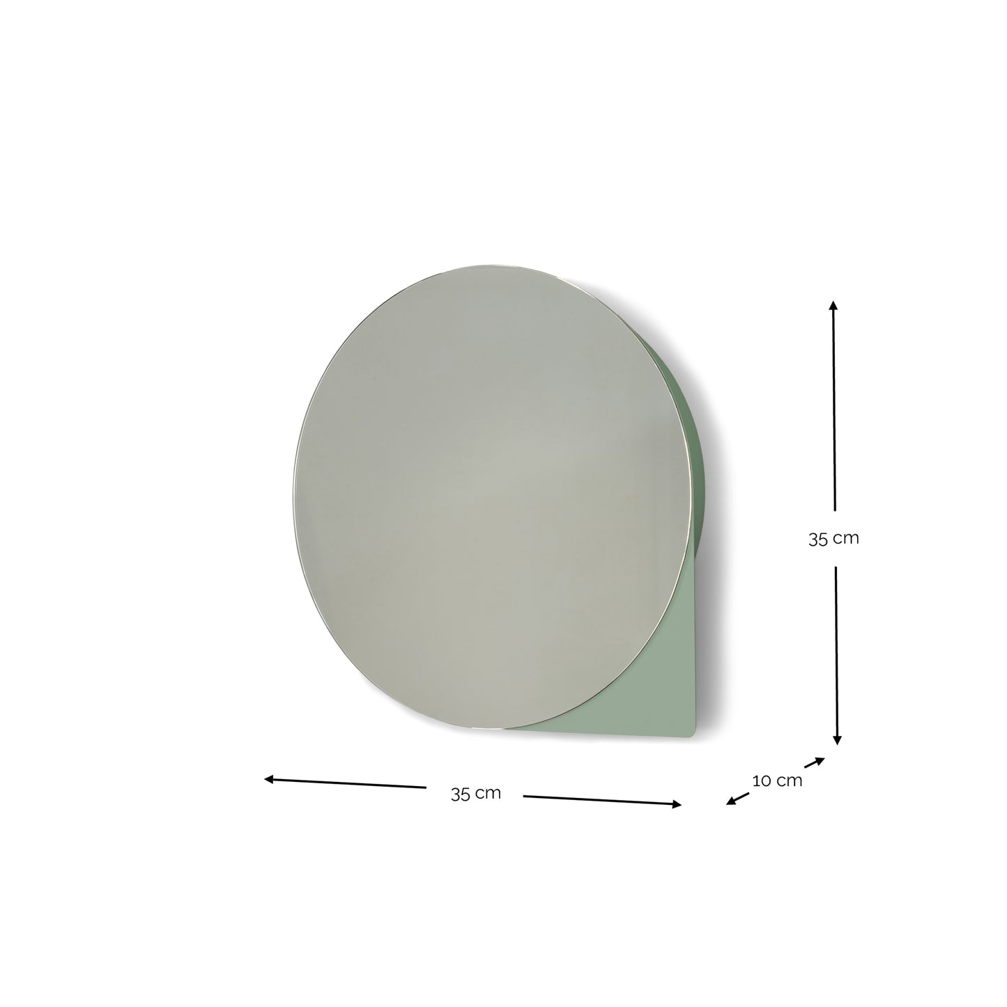 Spinder Design wandspiegel SONNET S 35 cm Dusty Green