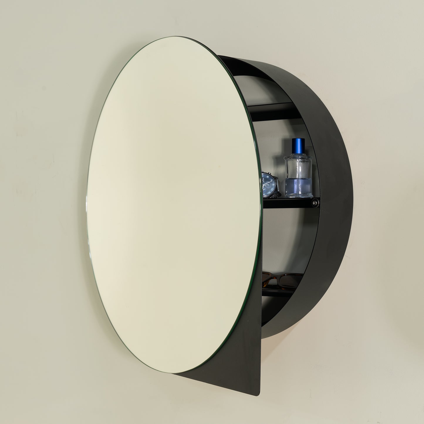 Spinder Design wandspiegel SONNET L 55 cm zwart