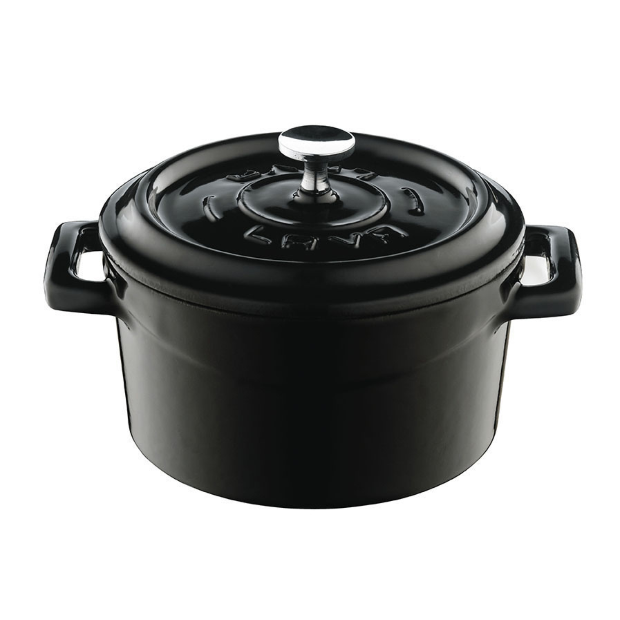 LAVA Casserole mini rond - Ø100mm - 0.35Ltr - Zwart/Zwart