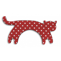 Leschi Warmtekussen Minina kat L - Rood/Zwart