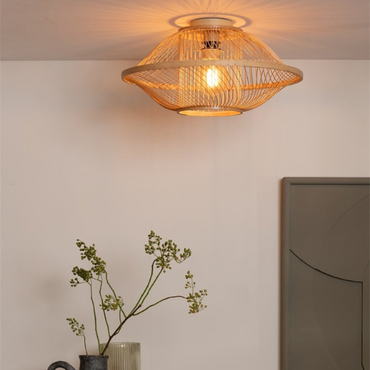 Good&amp;Mojo Maui bamboo ceiling lamp/natural shade, S